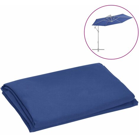 Tissu de remplacement pour parasol déporté Bleu azuré 300 cm