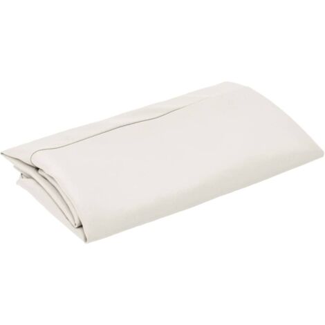 Tissu de remplacement pour parasol déporté, Robuste de Qualité, Blanc sable 350 cm OIB1718E