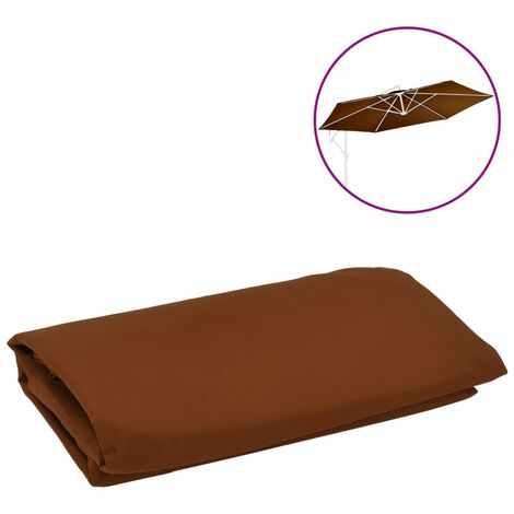 Tissu de remplacement pour parasol déporté Terre cuite 350 cm