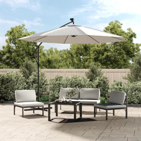 Tissu de remplacement pour parasol déporté-Tissu de rechange Blanc sable 350 cm 401488