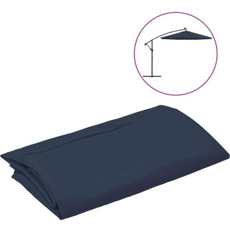 Tissu de remplacement pour parasol déporté/Toile de rechange pour parasol Bleu 350 cm 52066