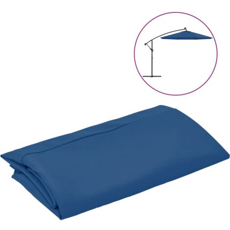 Tissu de remplacement pour parasol déporté/Toile de rechange pour parasol Bleu azuré 300 cm 42277