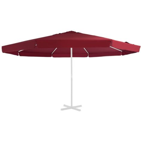 Tissu de remplacement pour parasol d'extérieur Bordeaux 515 cm vidaXL