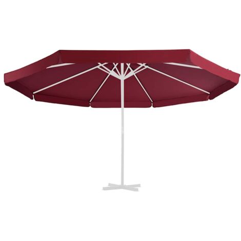 Tissu de remplacement pour parasol d'extérieur, Robuste de Qualité, Bordeaux 500 cm OIB5672E