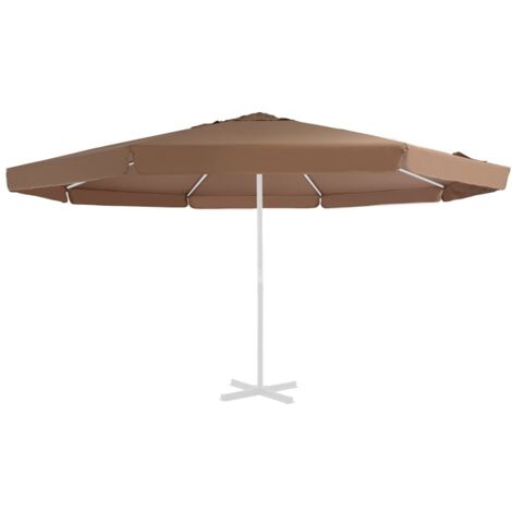 Tissu de remplacement pour parasol d'extérieur Style Moderne - Recouvrement de remplacement - Sable 500 cm Chic-269697