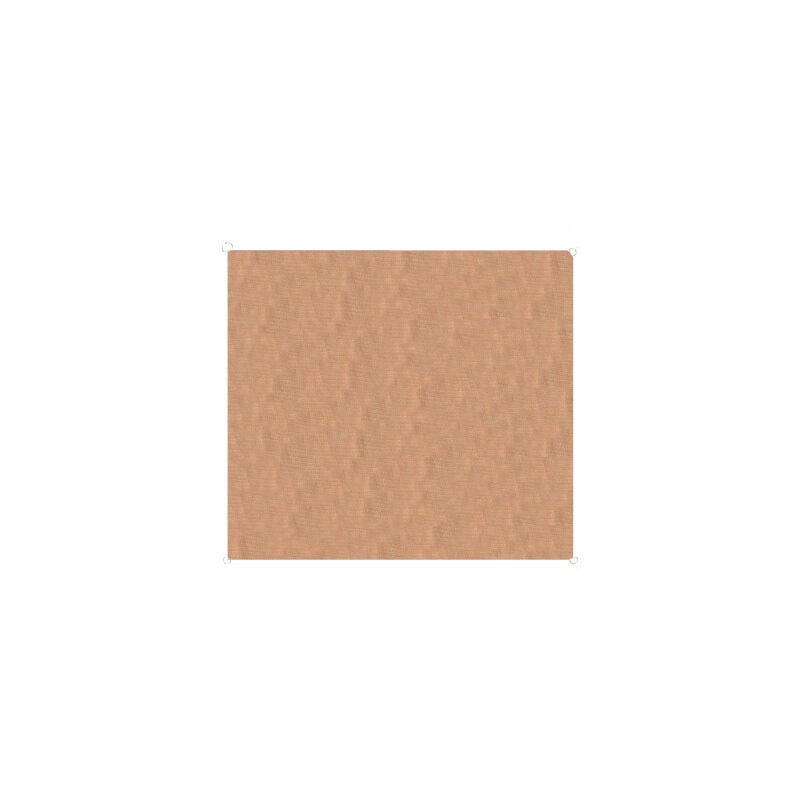 Toile ombrage polyéthylène carrée beige sable 300x300cm - Beige