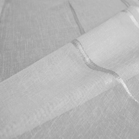 Tissu en étamine à jacquard coloré Blanc 300 cm
