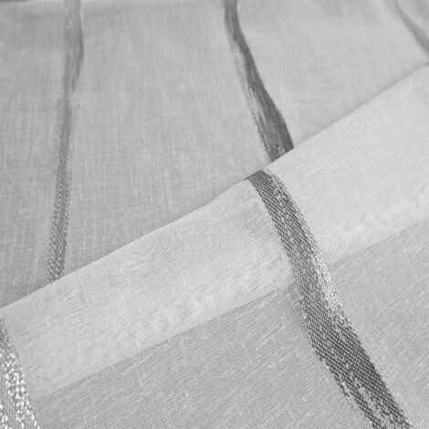 Tissu en étamine à jacquard coloré Gris clair 300 cm