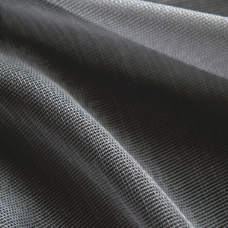 Tissu en étamine fantaisie Gris anthracite 300 cm