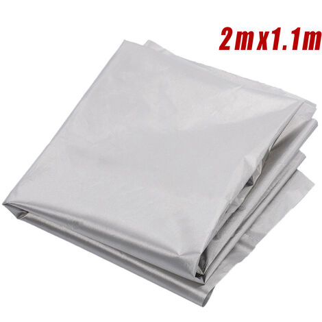 Tissu en fibre de verre Tissu de blindage EMF pour la protection contre les radiations, l'isolation ESD et EMI, le blocage des signaux, 2 x 1,1m LangRay