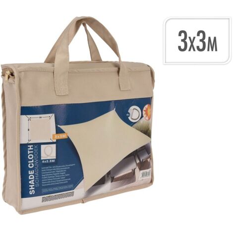 Tissu extérieur beige 3 x 3 m