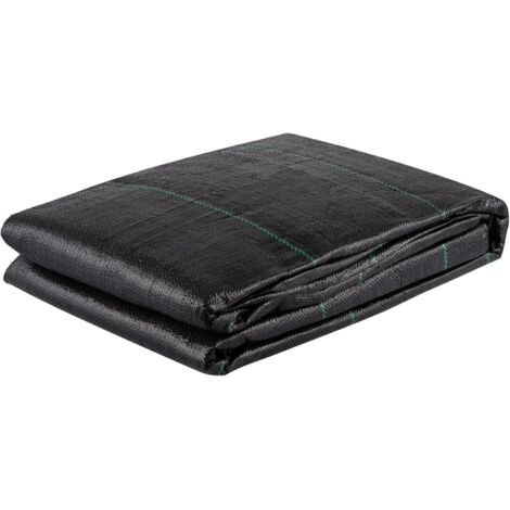 Tissu géotextile 3,8x9,15 m Tissu de Drainage d'allée PP tissé 3,5 oz résistance de Traction 272 kg sous-Couche pour stabilisation du Sol, aménagement paysager, barrière Contre Mauvaises Herbes