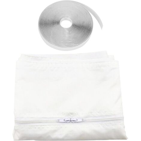 Tissu joint 400cm pour climatisation fenêtre porte Tissu de calfeutrage kit climatiseur mobile portes et fenêtres Isolation fraîcheur Installation simple et pratique (fenêtres 400x40 CM)