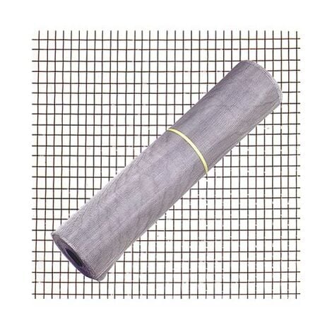 Tissu Moustiquaire Aluminium 18x14/100 Rouleau 30 Mètres