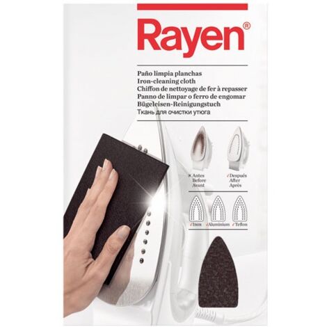 Tissu nettoyant pour fer à repasser 10x15 cm Rayen