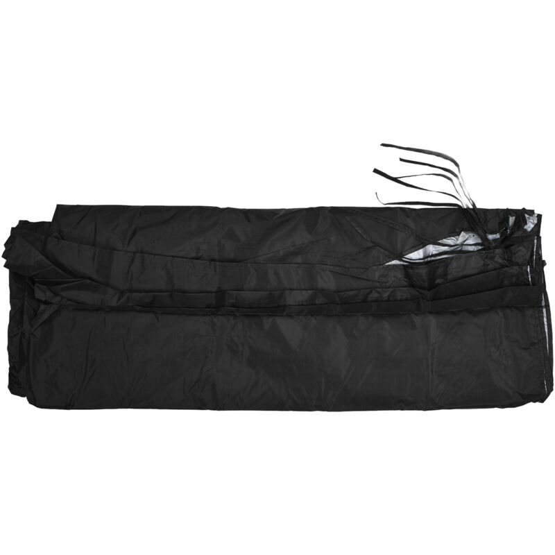 Tissu Oxford imperméable pour meubles d'extérieur, tissu de Protection UV pour Patio et jardin, noir