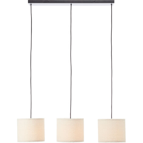 Tissu pelucheux BRILLANT, 150 x 94 x 23 cm, E27, peut être raccourci, textile, beige Tissu pelucheux, 150 x 94 x 23 cm, E27, peut être raccourci, textile, beige