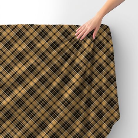 Tissu velours royal polyester à coudre - Motif à carreaux 19