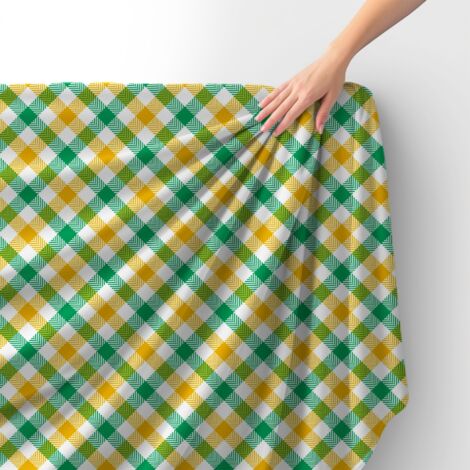 Tissu velours royal polyester à coudre - Motif à carreaux 26