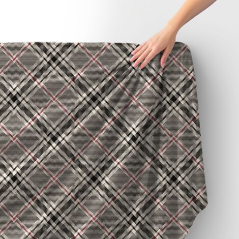 Tissu velours royal polyester à coudre - Motif à carreaux 28