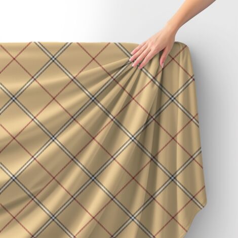 Tissu velours royal polyester à coudre - Motif à carreaux 41