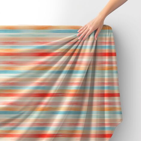 Tissu velours royal polyester à coudre – Motif à rayures – RDX2112