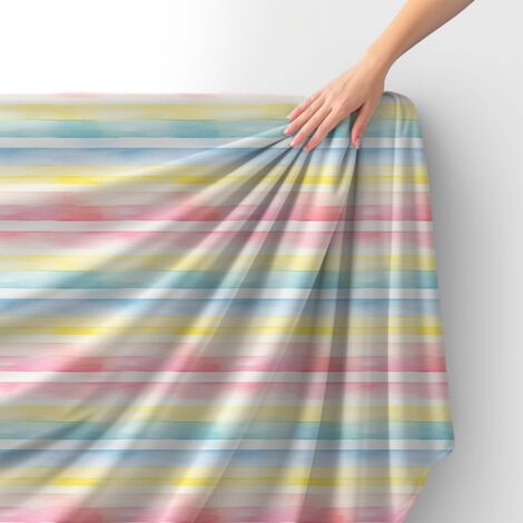 Tissu velours royal polyester à coudre – Motif à rayures – RDX2256