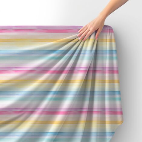 Tissu velours royal polyester à coudre – Motif à rayures – RDX2355