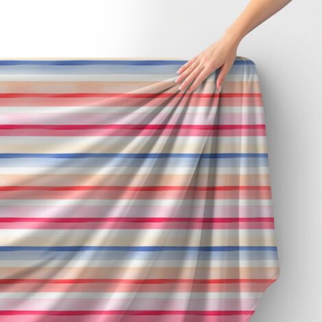 Tissu velours royal polyester à coudre – Motif à rayures – RDX2481