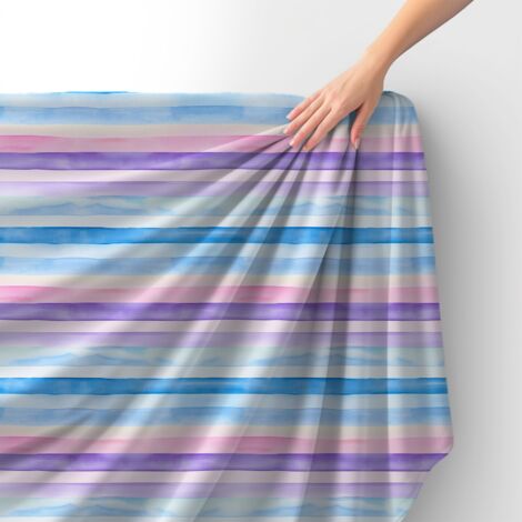 Tissu velours royal polyester à coudre – Motif à rayures – RDX2585