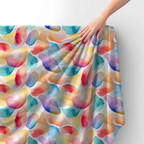 Tissu velours royal polyester à coudre – Motif abstrait – RDX2594