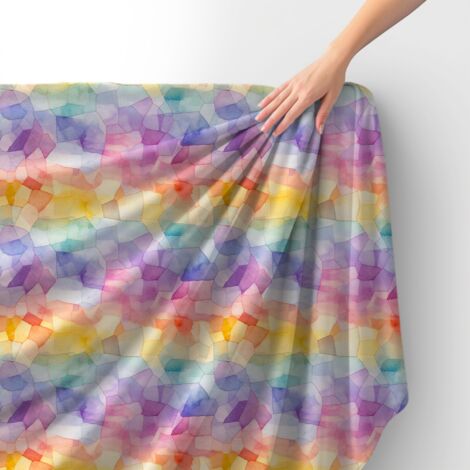 Tissu velours royal polyester à coudre – Motif abstrait – RDX2734