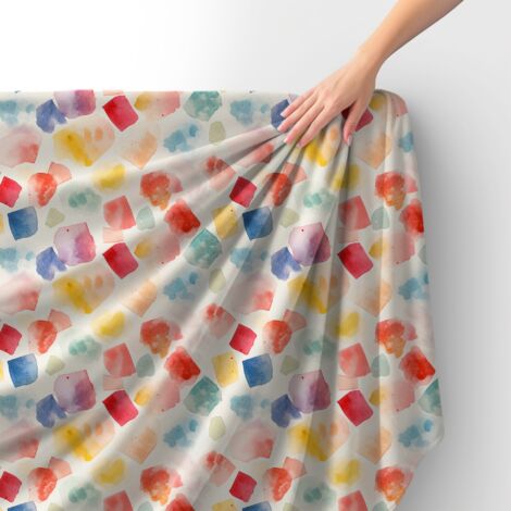 Tissu velours royal polyester à coudre – Motif abstrait – RDX2753