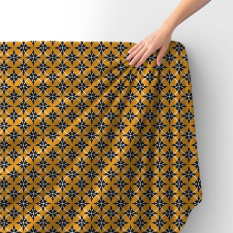 Tissu velours royal polyester à coudre - Motif chaîne abstraite