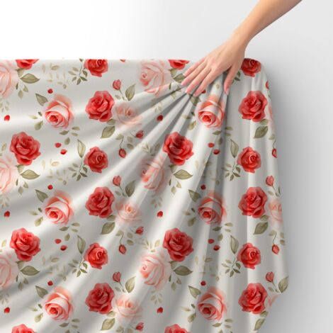 Tissu velours royal polyester à coudre - Motif fleurs - RDX2166