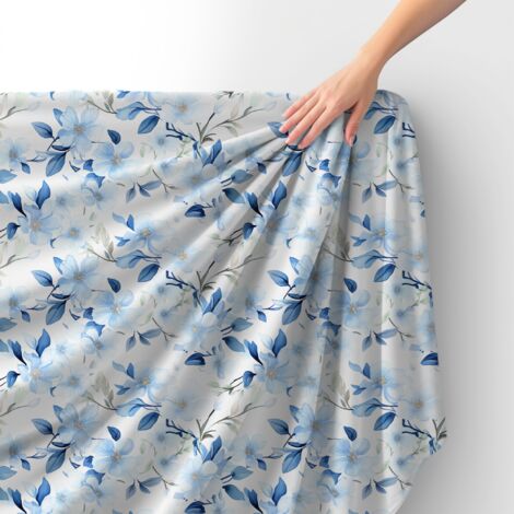 Tissu velours royal polyester à coudre - Motif fleurs - RDX2381