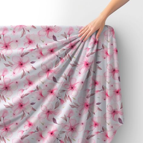 Tissu velours royal polyester à coudre - Motif fleurs - RDX2618