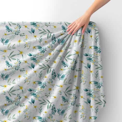 Tissu velours royal polyester à coudre - Motif fleurs - RDX2925