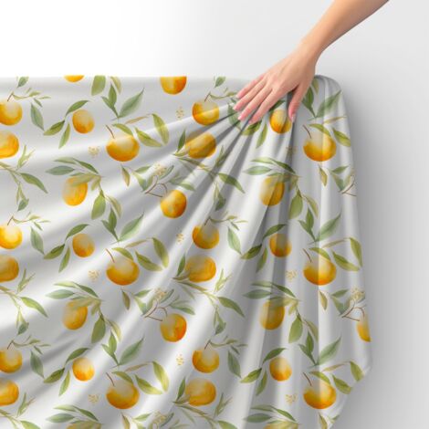 Tissu velours royal polyester à coudre - Motif fruits - RDX2386