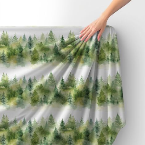 Tissu velours royal polyester à coudre - Motif paysage - RDX3031
