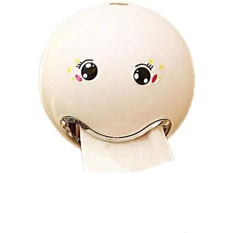 Tissue Distributeur de papier toilette rond innovant étanche, Blanc