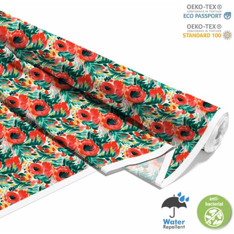 TISSUS DÉCORATIFS D'EXTÉRIEUR OXFORD - Fleurs - DX2533