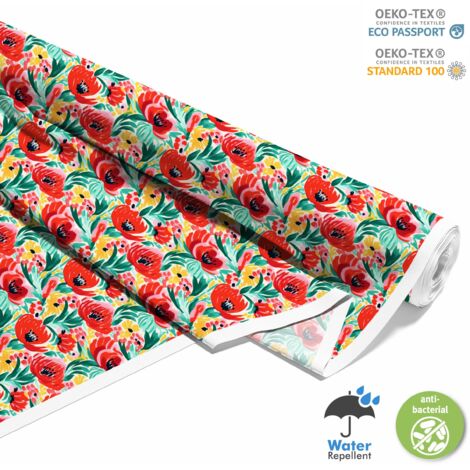 TISSUS DÉCORATIFS D'EXTÉRIEUR OXFORD - Fleurs - DX2961