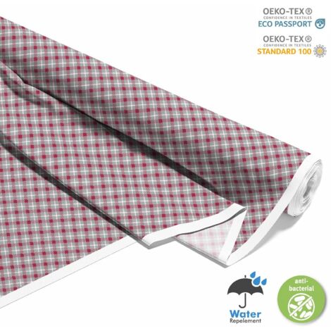 TISSUS DÉCORATIFS D'EXTÉRIEUR OXFORD - Motif à carreaux 10 I DX386