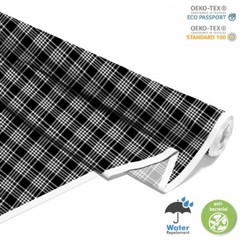 TISSUS DÉCORATIFS D'EXTÉRIEUR OXFORD - Motif à carreaux 7 I DX346