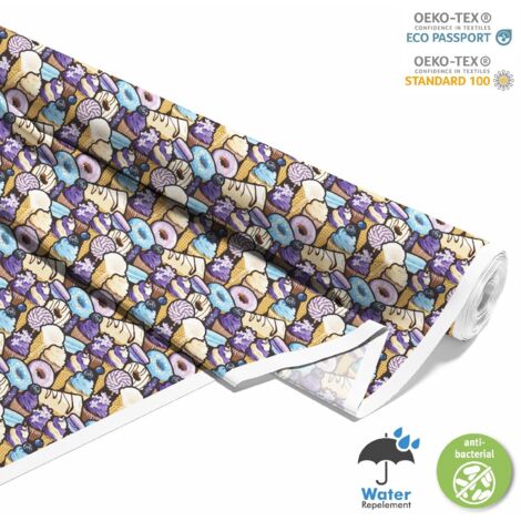 TISSUS DÉCORATIFS D'EXTÉRIEUR OXFORD - Motif Bonbons I DX566