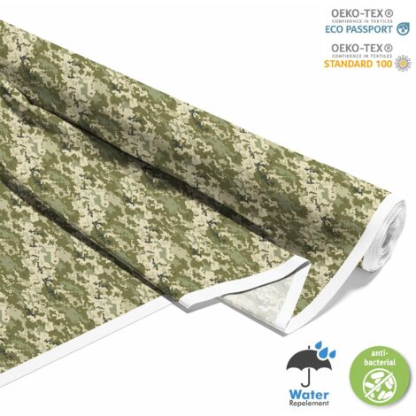 TISSUS DÉCORATIFS D'EXTÉRIEUR OXFORD - Motif camouflage Pixel 2
