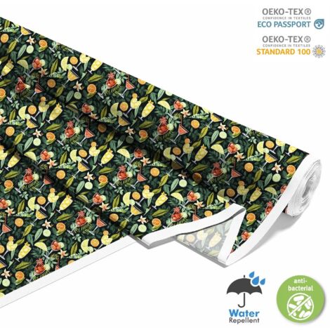 TISSUS DÉCORATIFS D'EXTÉRIEUR OXFORD - Motif Cocktail  DX8307