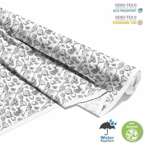 TISSUS DÉCORATIFS D'EXTÉRIEUR OXFORD - Motif Cocktail  DX8482