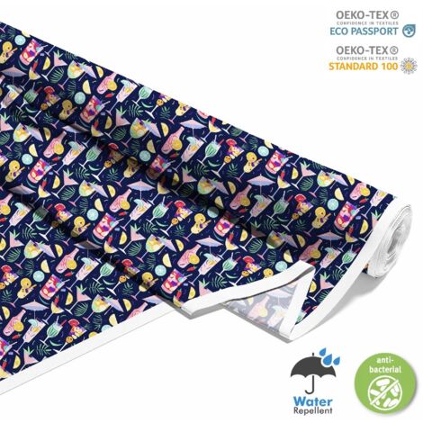TISSUS DÉCORATIFS D'EXTÉRIEUR OXFORD - Motif Cocktail  DX8621